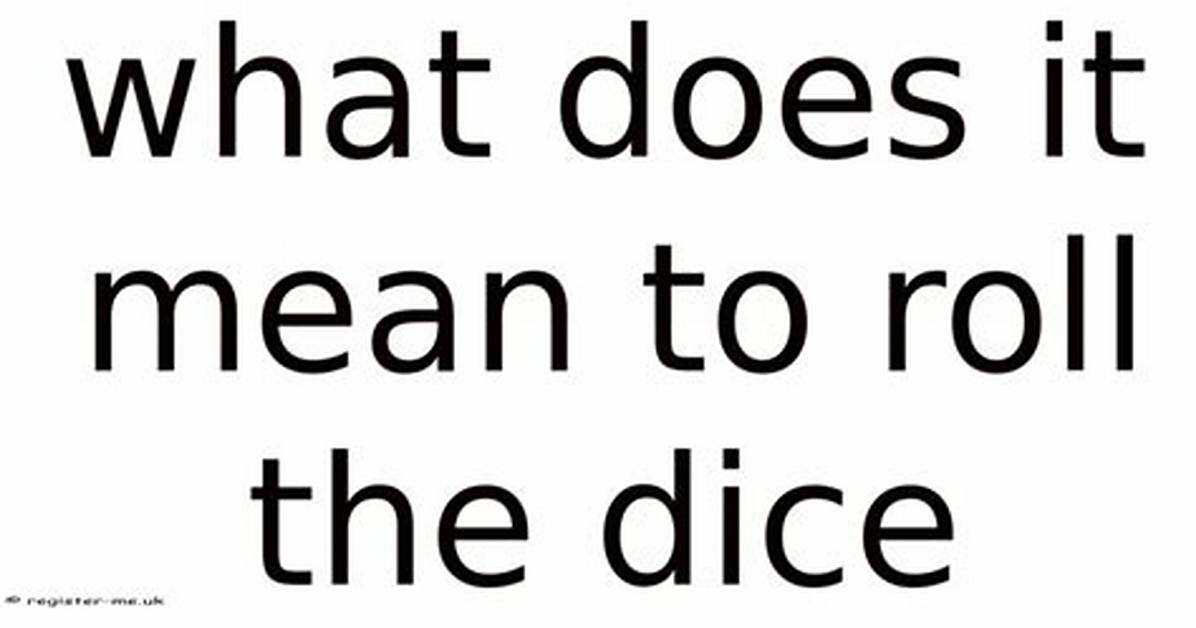 What Does Taking Roll Mean?
