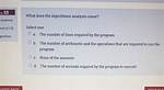 What Does the Algorithmic Analysis Count?