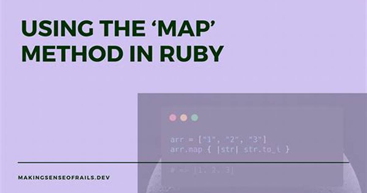 What Does the "Map" Method Do in Ruby?