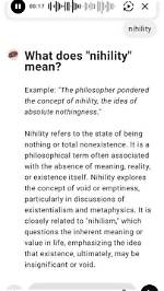 What Does the Name Nihility Mean?
