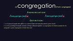 What Does the Word Congregation?