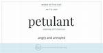 What Does the Word Petulant Mean