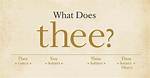 What Does Thee Mean
