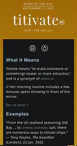 What Does Titivates Mean?