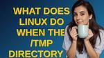 What Does Tmp Do in Linux?