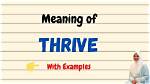 What Does Trive Mean?
