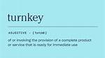 What Does Turnkey Mean