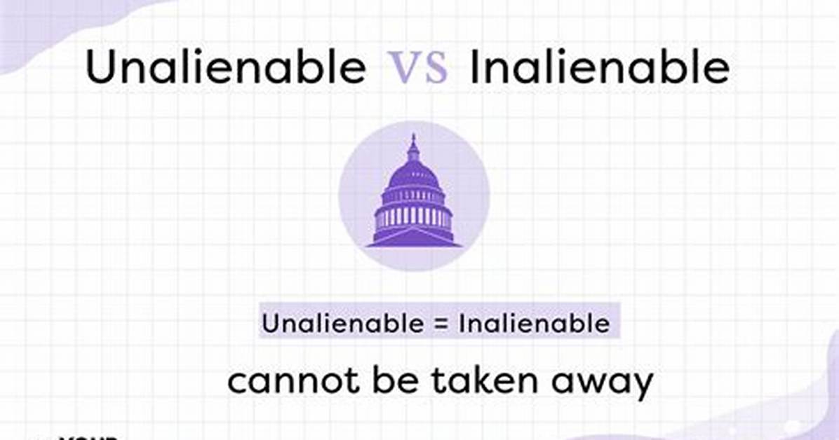 What Does Unalienable Mean