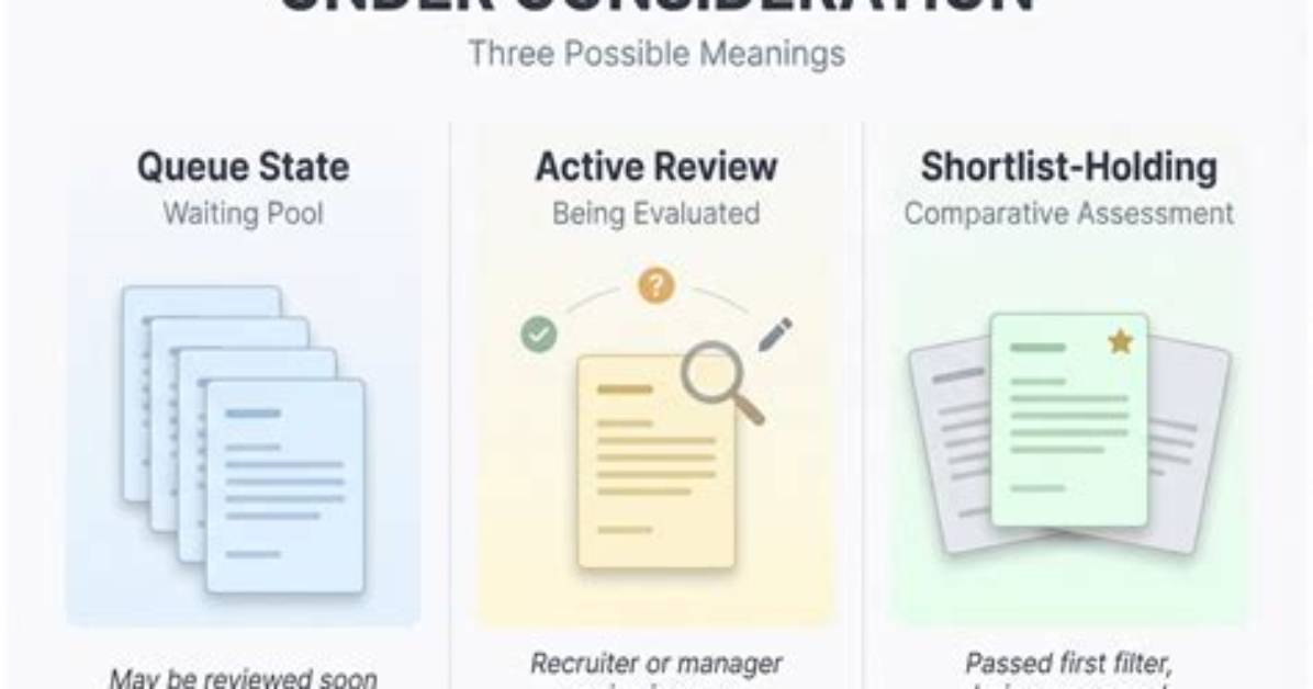 What Does Under Consideration Mean?