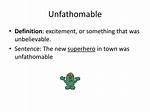 What Does Unfathomable Mean