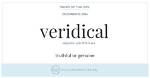 What Does Veridical Mean?