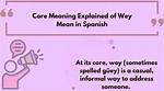What Does Wey Mean