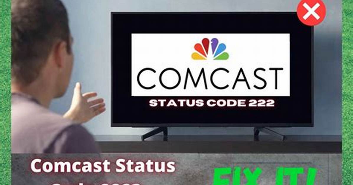 What Does Xfinity Code 222 Mean