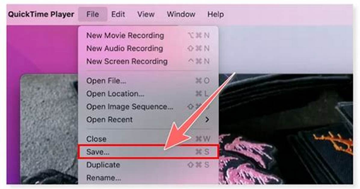 What Format Does Quicktime Save in?