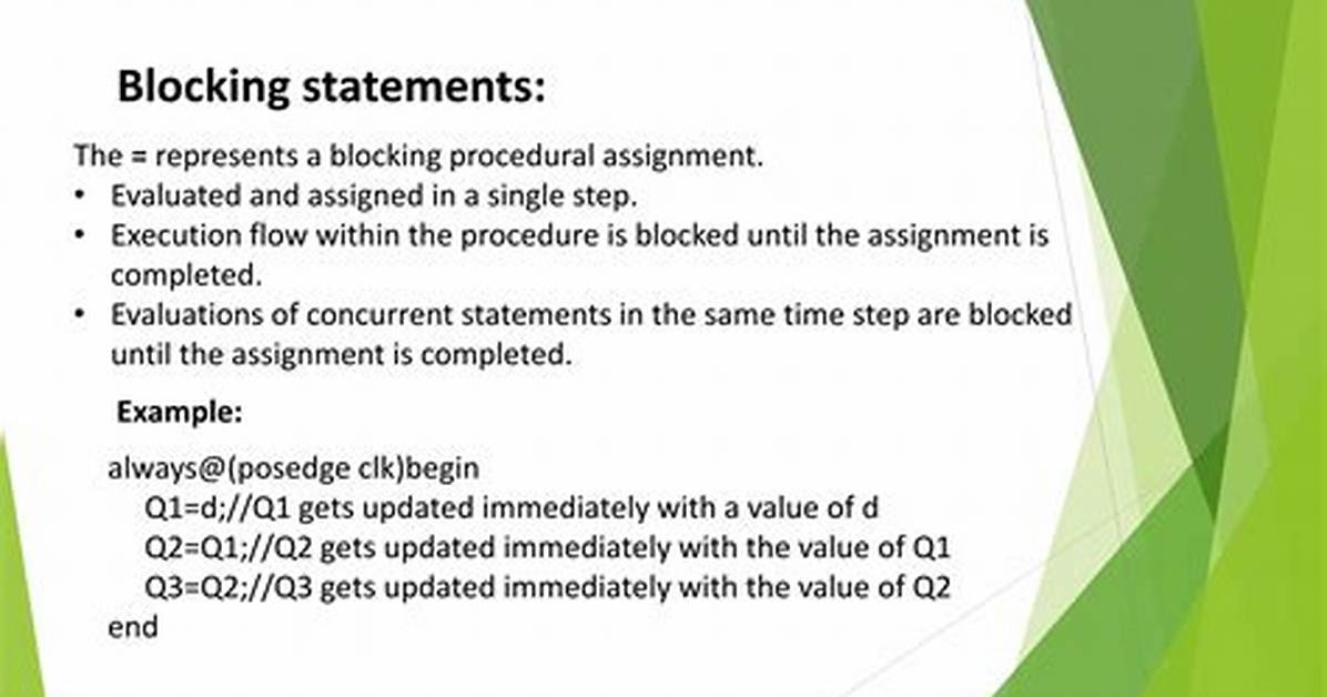 What Is a Blocking Statement?