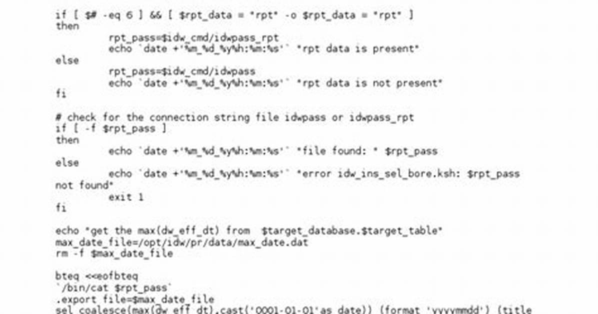 What Is a Bteq Script