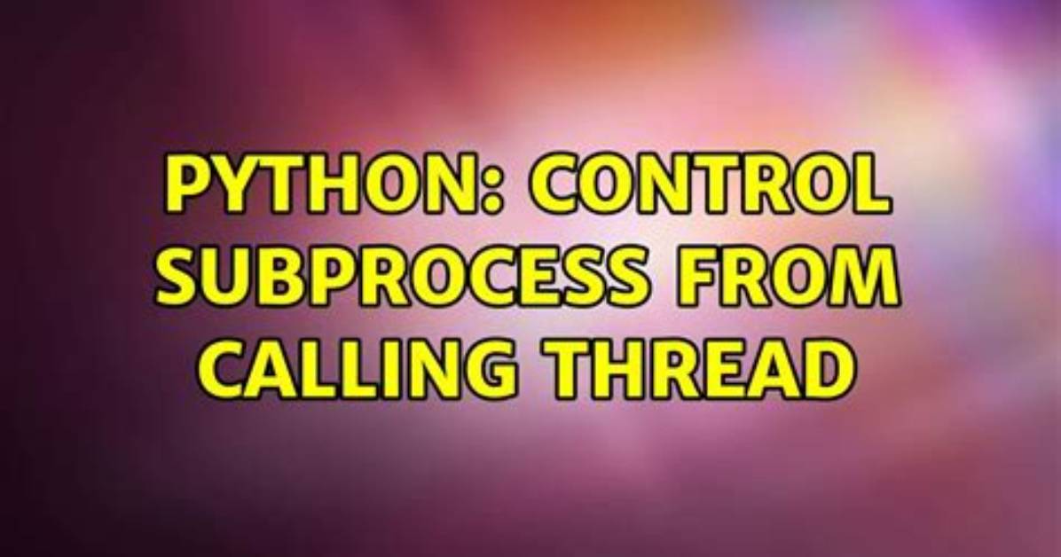 What Is a Calling Thread?