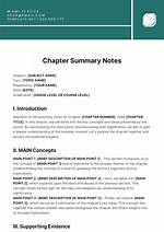 What Is a Chapter Summary