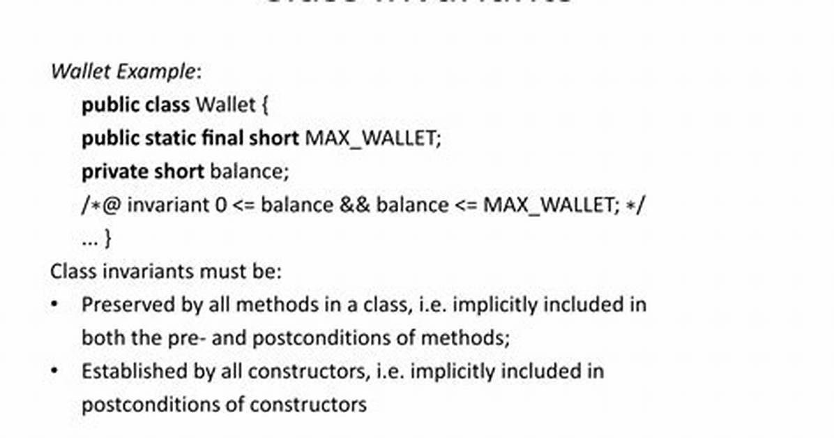 What Is a Class Invariant in Java?