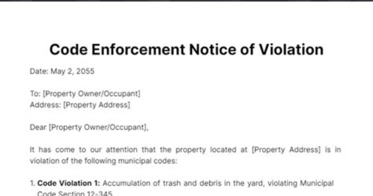 What Is a Code Violation