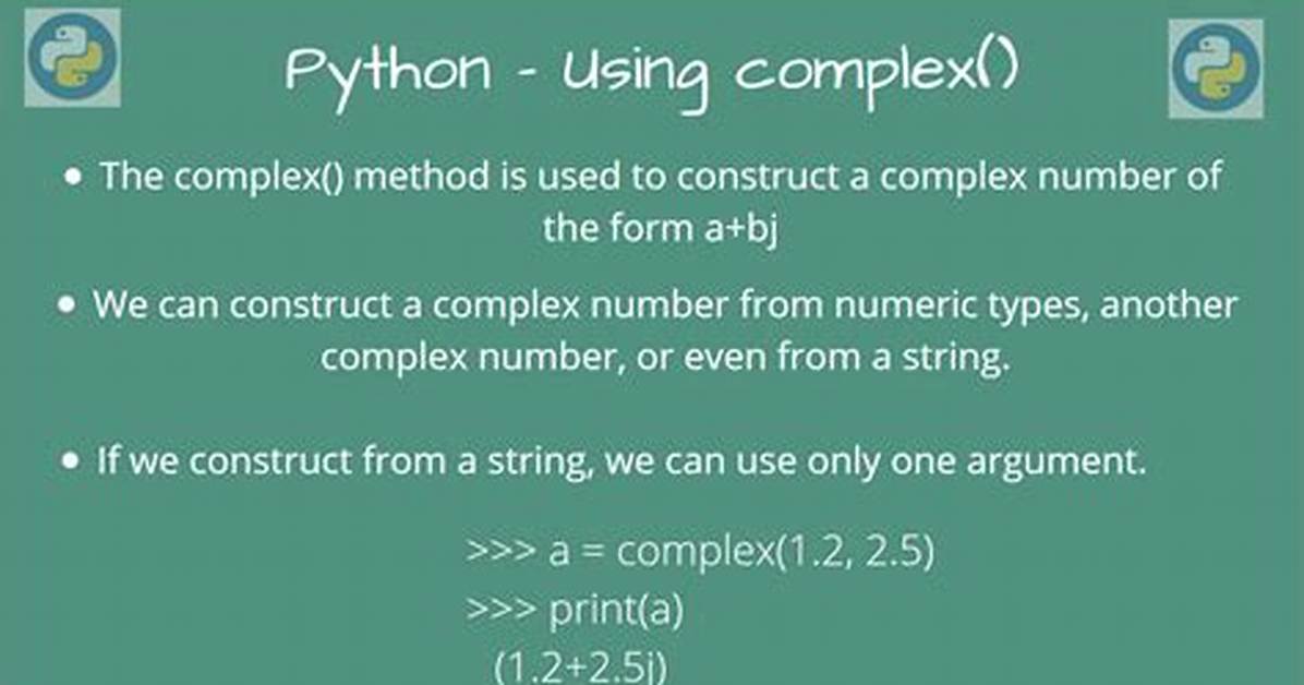 What Is a Complex in Python
