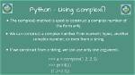 What Is a Complex in Python