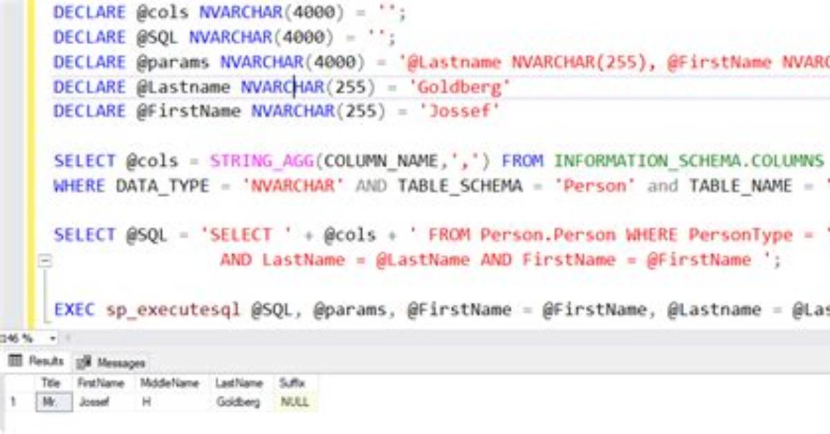 What Is a Parameter in Sql