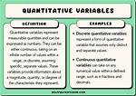 What Is a Quantitative Variable