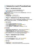 What Is a Substantive?