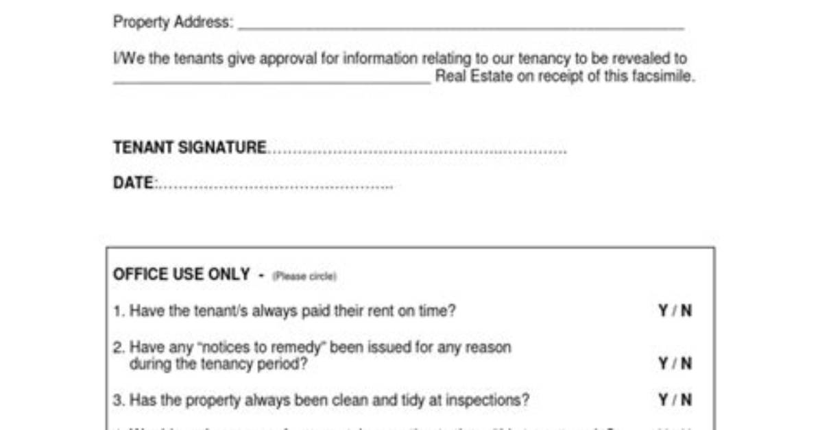 What Is a Tenancy Reference