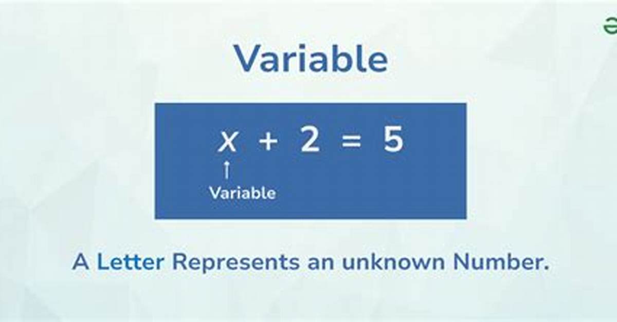 What Is a Variable Simple Definition?