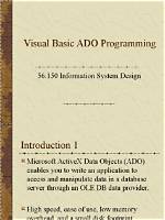 What Is Ado Programming
