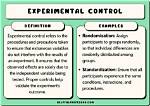 What Is an Experimental Control Example?