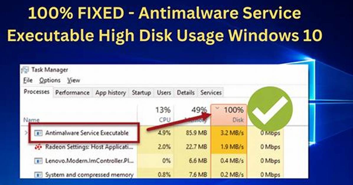 What Is Antimalware Service Executable?