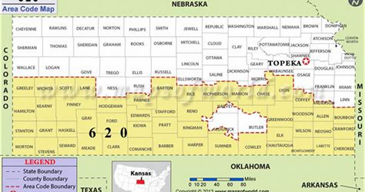 What Is Area Code 620?
