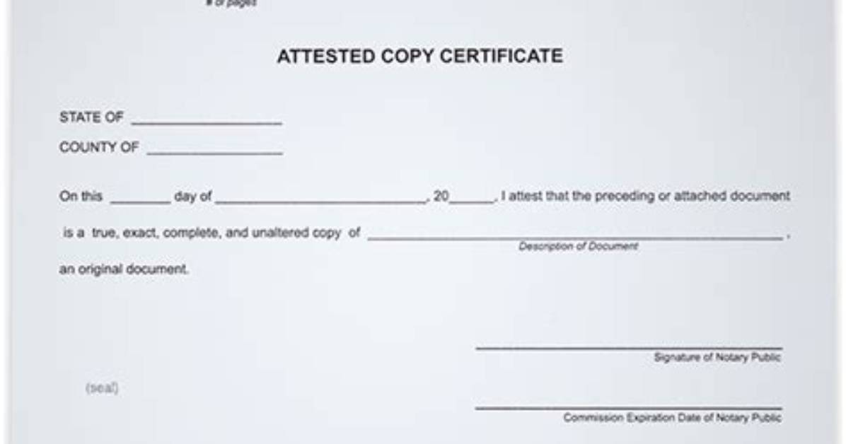 What Is Attested Copy?