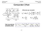 What Is Comparator Offset