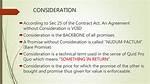 What Is Consideration