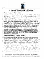 What Is Debate Framework
