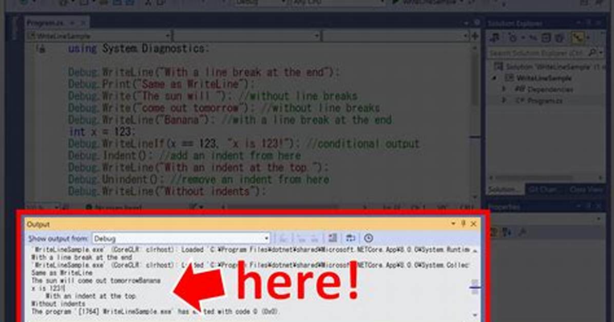 What Is Debug Writeline