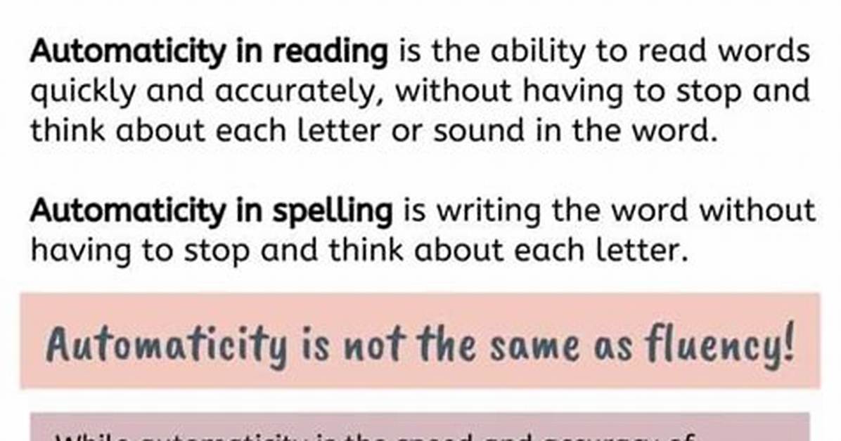 What Is Decoding Automaticity