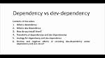 What Is Dev Dependency