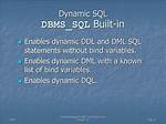 What Is Dynamic Sql in Pl Sql