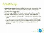 What Is Ecma Scripting?