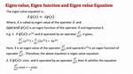 What Is Eigenfunction in Chemistry?