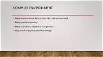 What Is Environmental Complexity