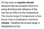 What Is Equable Climate?