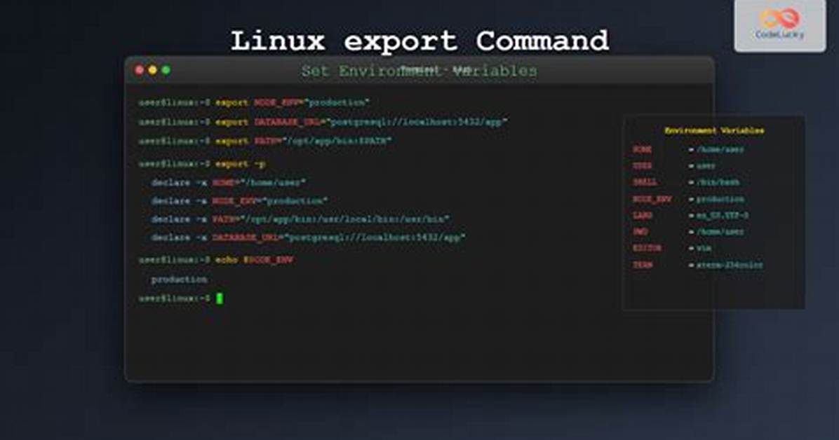 What Is Export Path in Linux?