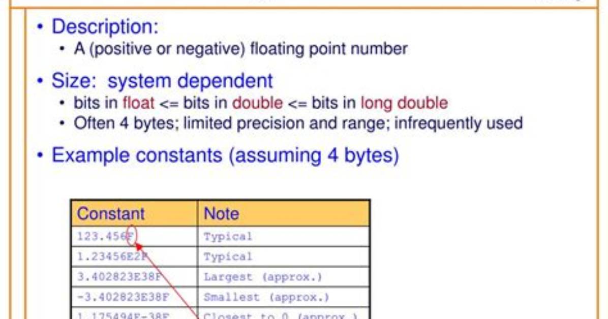 What Is Float Data Type