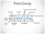 What Is Font Command Group